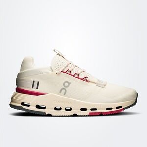 On Running Cloudnova 2 Sneakers Ivory Grenadine | Women’s 7.5 | New w/ Box